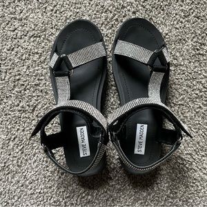 Sparkly Metallic Steve Madden Nil sandals size 8